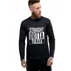 Bluza barbati neagra - Straight Outta Tulcea