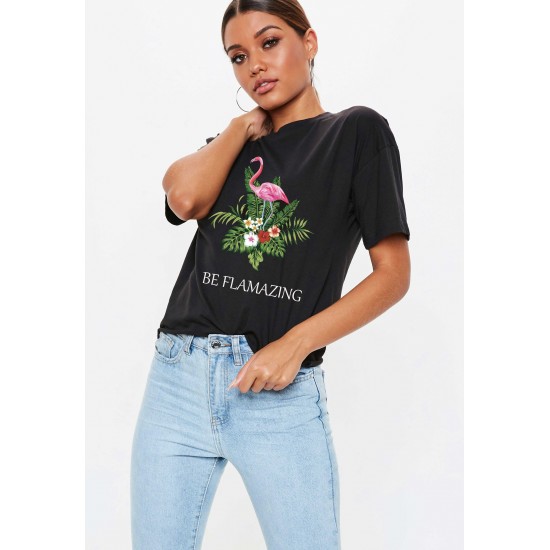 Tricou dama negru - Be Flamazing