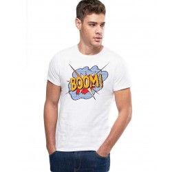  Tricou barbati alb - Boom