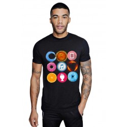 Tricou barbati negru - Circle