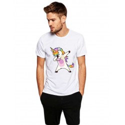 Tricou barbati alb - Cool Unicorn