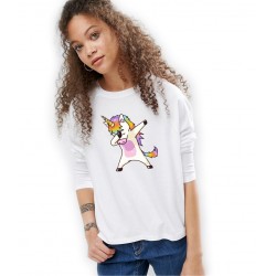 Bluza dama alba Cool Unicorn