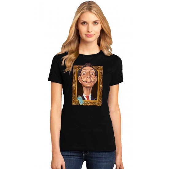 Tricou dama negru -  Dali - Frame