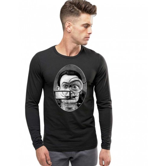 Bluza barbati neagra - Dali - The Watcher