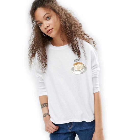 Bluza dama alba - Espresso Yourself I Bluza dama alba - Espresso Yourself I