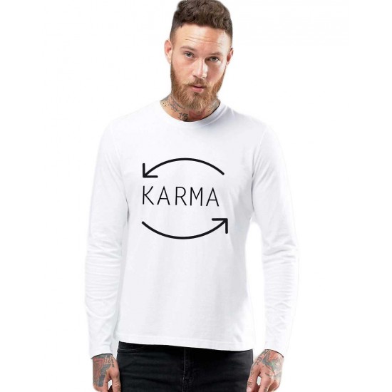 Bluza barbati alba - Karma