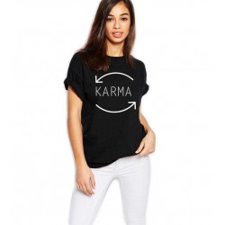 Tricou dama negru - Karma