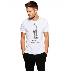 Tricou barbati alb - Not a hugger