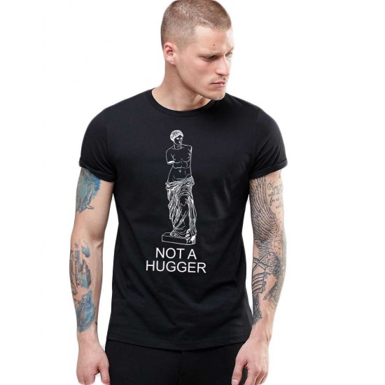 Tricou barbati negru - Not a hugger