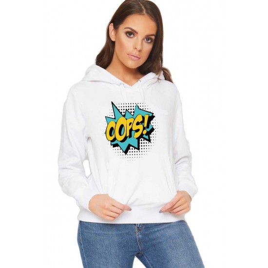 Hanorac dama alb - Oops Hanorac dama alb - Oops