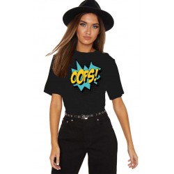 Tricou dama negru - Oops