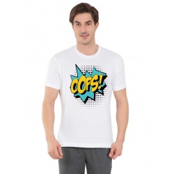  Tricou barbati alb - Oops