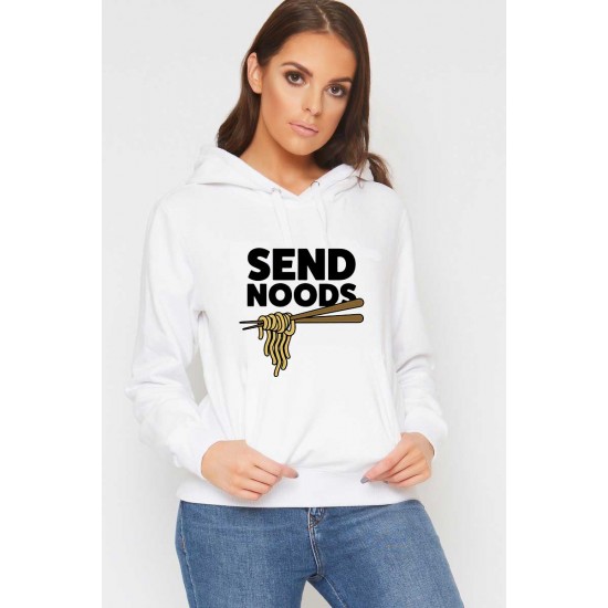 Hanorac dama alb - Send Noods