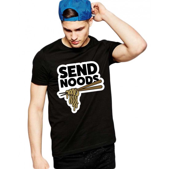 Tricou barbati negru - Send Noods