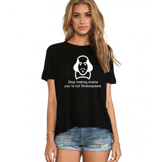 Tricou dama negru - Shakespeare Drama