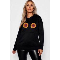 Hanorac dama negru - Sunflower