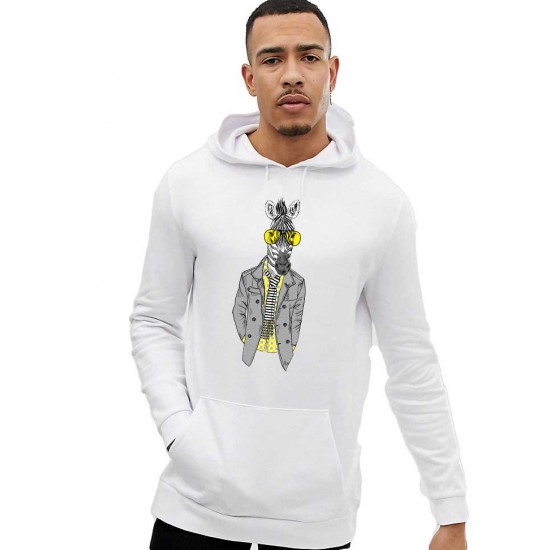 Hanorac Barbati Alb - Zebra Fashion Hanorac Barbati Alb - Zebra Fashion
