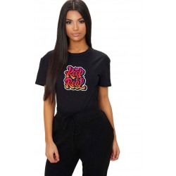 Tricou dama negru - Keep it real