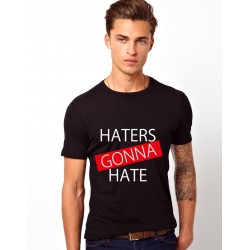 Tricou barbati negru Haters Gonna Hate 1