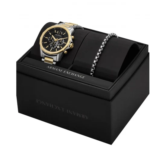 Ceas Barbati, Armani Exchange, Banks AX7148SET, Set cu Bratara