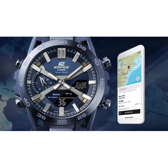 Ceas Barbati, Casio Edifice, Bluetooth Smartphone Link ECB-2000CB-2AEF