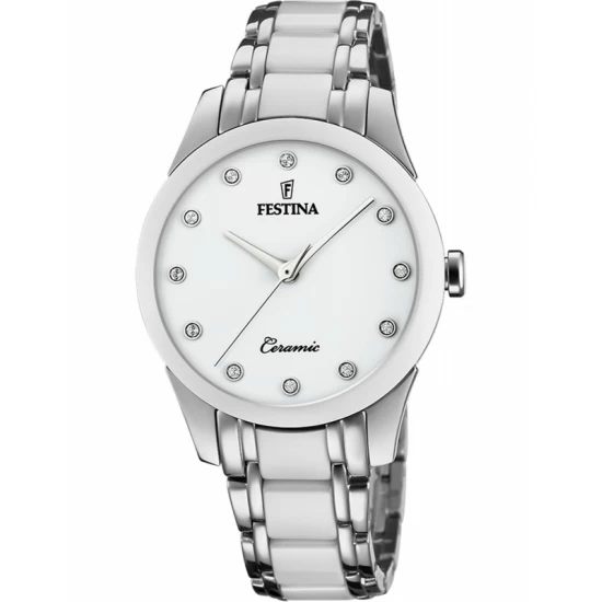 Ceas Dama, Festina, Ceramic cu Cristale Swarovski F20499/1