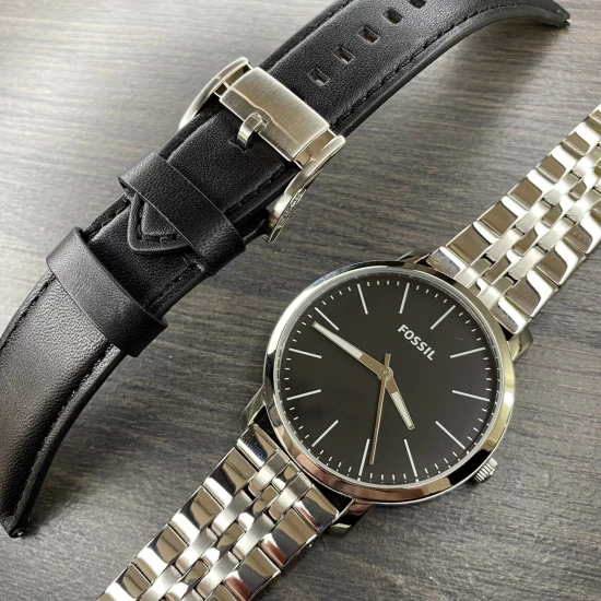 Ceas Barbati, Fossil, Luther BQ2466SET, Set cu Bratara suplimentara Ceas Barbati, Fossil, Luther BQ2466SET, Set cu Bratara suplimentara