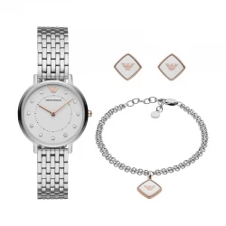Ceas Dama, Emporio Armani, Kappa AR80023, Set cu Bratara si Cercei