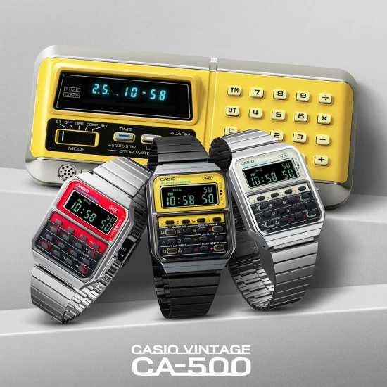 Ceas Casio, Vintage Edgy Calculator CA-500WE-7BEF