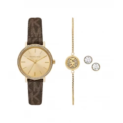 Ceas Dama, Michael Kors, Addyson MKO9001SET, Set cu Bratara si Cercei