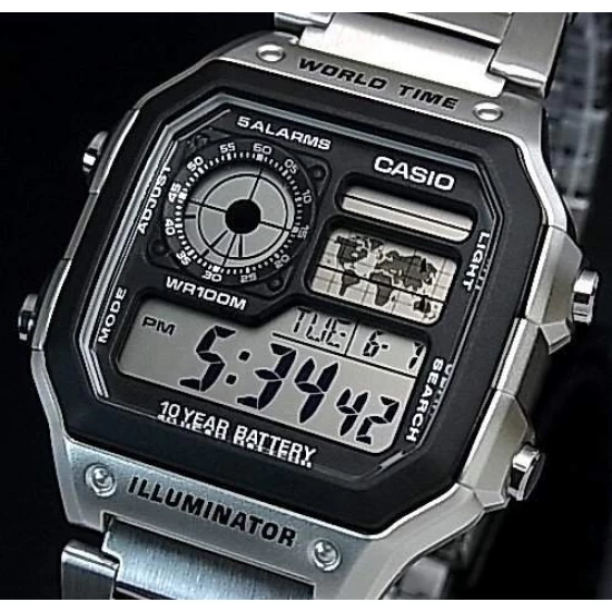 Ceas Barbati, Casio, Collection AE AE-1200WHD-1A Ceas Barbati, Casio, Collection AE AE-1200WHD-1A
