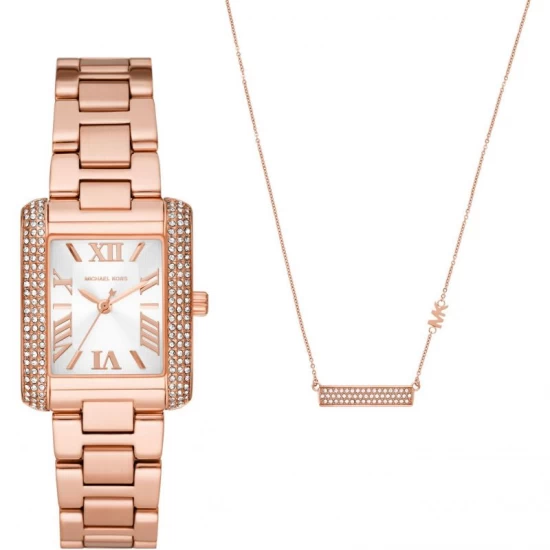 Ceas Dama, Michael Kors, Emery MK1074SET, Set cu Pandantiv Ceas Dama, Michael Kors, Emery MK1074SET, Set cu Pandantiv