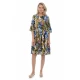 Rochie Dama Clos cu Imprimeu Multicolor