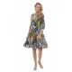 Rochie Dama Clos cu Imprimeu Multicolor