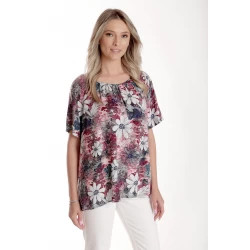 Bluza Dama, Ampla cu Imprimeu Floral, Multicolor