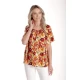 Bluza Dama, Ampla cu Imprimeu Floral - Panselute