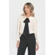 Bluza Dama, Eleganta cu Funda Contrastanta V298