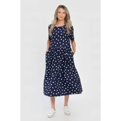 Rochie Midi Dama V286, cu Buline