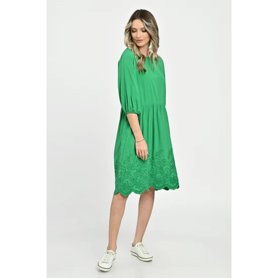 Rochie Medie Dama V262, Verde