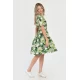 Rochie Medie Dama V290, cu Imprimeu Abstract