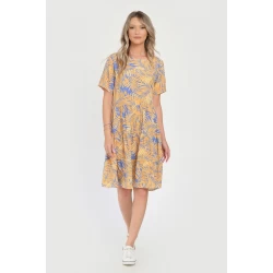 Rochie Medie Dama V292, cu Imprimeu Floral