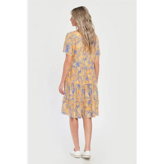 Rochie Medie Dama V292, cu Imprimeu Floral