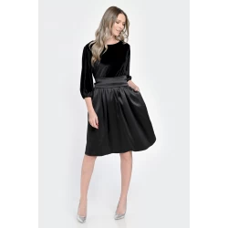 Rochie Medie Dama, de Ocazie, Neagra V300