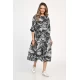 Rochie Dama, Eranthe, Leafy Black V312