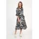 Rochie Dama, Eranthe, Leafy Black V312