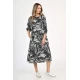 Rochie Dama, Eranthe, Leafy Black V312