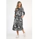 Rochie Dama, Eranthe, Leafy Black V312