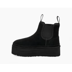Ghete Dama, UGG, Neumel Platform Chelsea 1134526-BLK