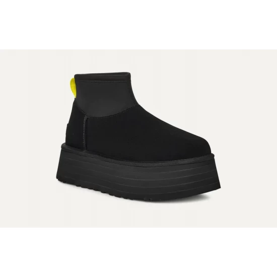 Ghete Dama, UGG, Classic Mini Dipper 1168170-BLK