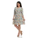 Rochie Dama cu Imprimeu Floral Multicolor